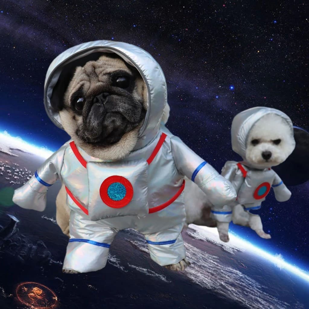 Roupas Engraçadas para Animais de Estimação, Fantasia de Astronauta para Cães, Roupas de Cosplay para Filhotes e Gatos,