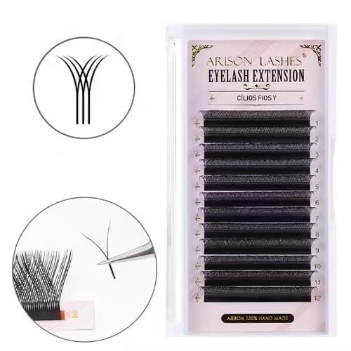 ARISON LASHES YY Cílios Volume Brasileiro-0.07mm-C Alongamento Tamanhos Mix e Individuais YY Extensão De Cilios