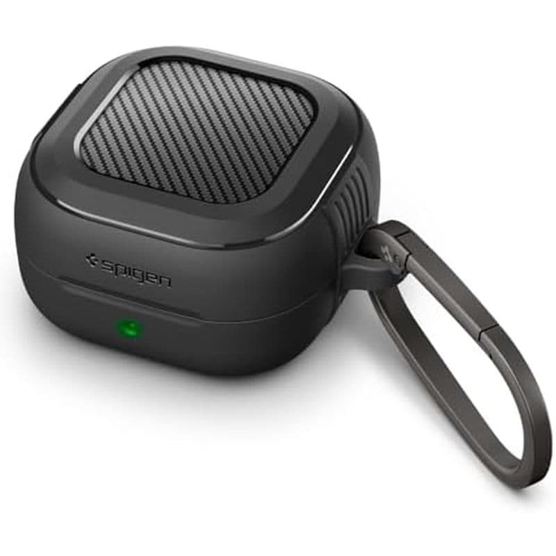 Capa Sen Para Samsung Galaxy Buds 4 Pro/(2026) , De Proteção Contra Quedas Com Armadura Robusta Mosquetão-Preto Fosco