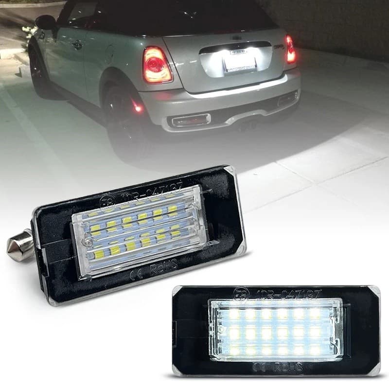 FZ 2 Unidades Para Mini Cooper R56 R57 R58 R59 Branco LED Luz De Matrícula