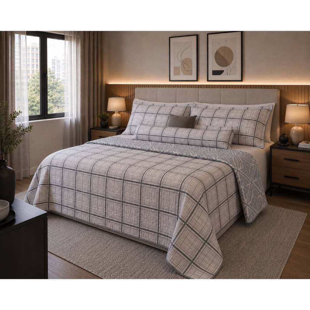 Edredom / Cobre Leito Casal Dupla Face 2,10x1,90m com Estampa em Poliéster Diversas Cores