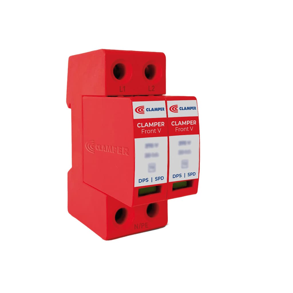DPS CLAMPER Front V Bipolar 275V 45KA Classe II - Protetor contra surtos para quadros elétricos