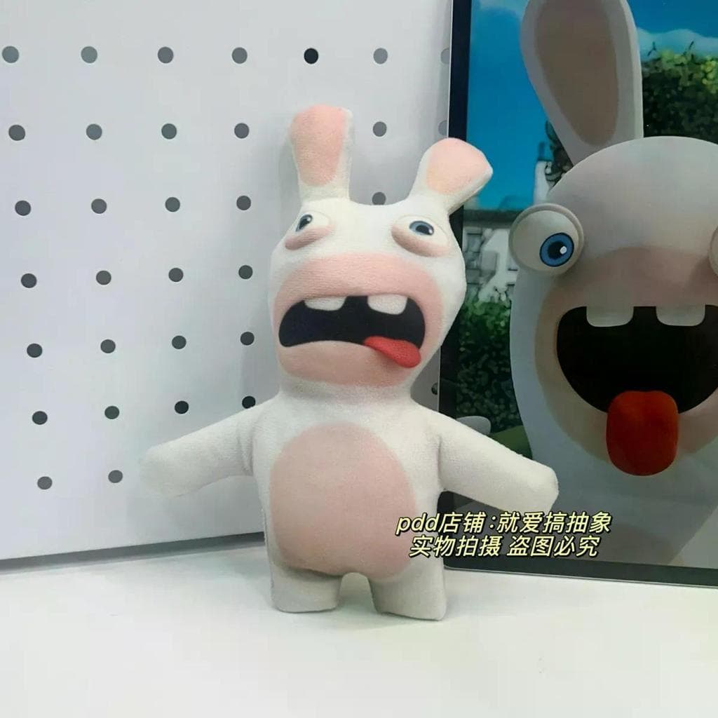 Novo coelho louco brinquedo de pelúcia dentes boneca Mouse Jerky boneca com esqueleto pode moldar criativo engraçado bon