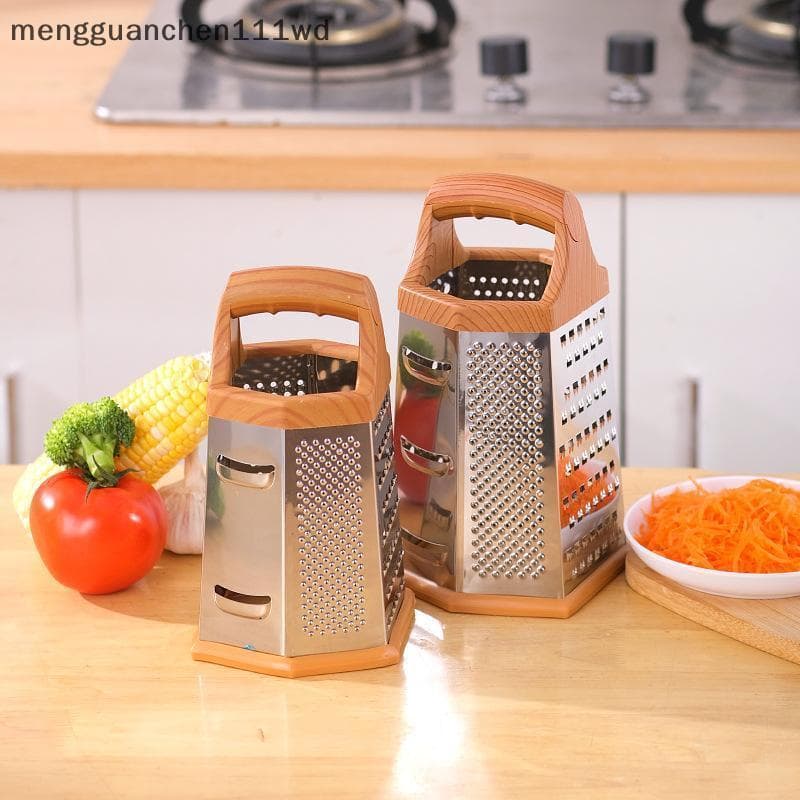 meng 6 Em 1 Ralador De Alimentos Aço Inoxidável Fatiador Multifuncional Ferramenta De Cozinha [COD]