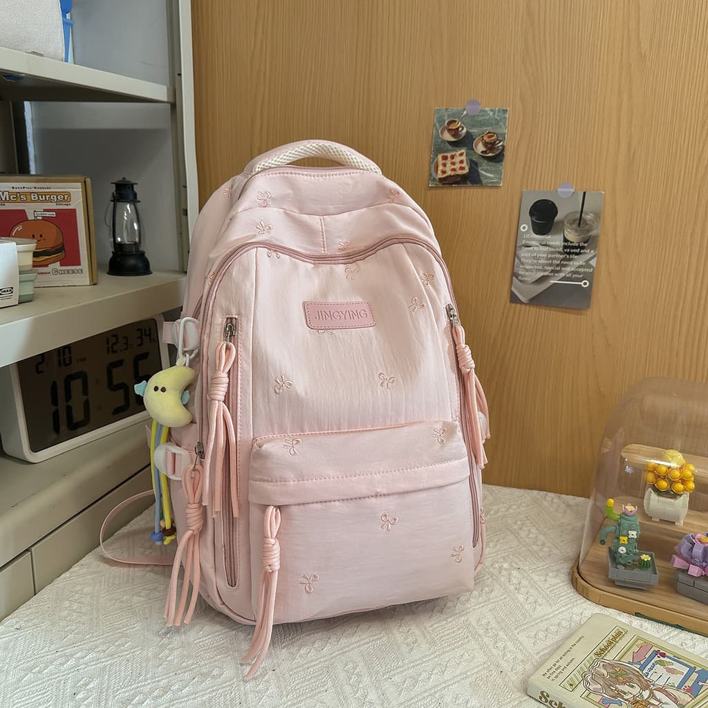 Novo estilo estudante mochila dopamina mochila feminina grande capacidade All-Match leve mochila lazer viagem computador