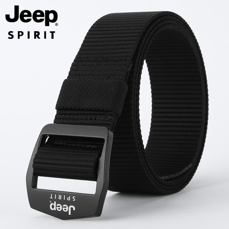 Jeep elástico tecido cinto masculino na moda casual cinto masculino casual juventude simples cinto de lona All-Match pan