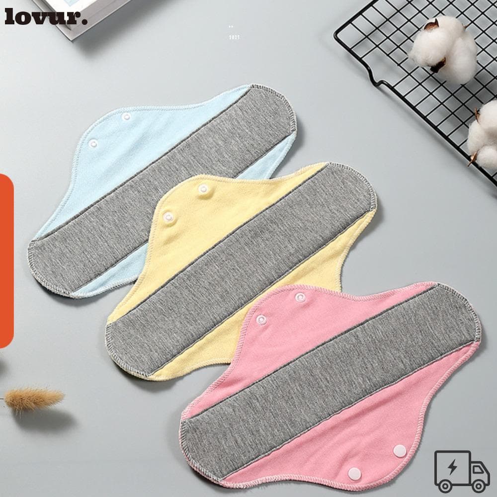 LOVUR 1 Unidades De Almofadas De Pano Menstrual Guardanapo Sanitário Reutilizável Lavável Forro De Calcinha Macio D