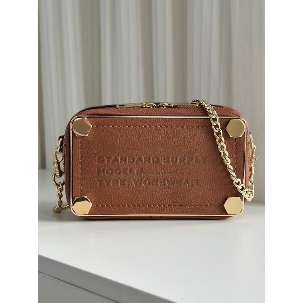 Bolsa crossbody feminina, novo estilo, bolsa crossbody com corrente, estilo retrô, mesmo estilo da bolsa MJ.