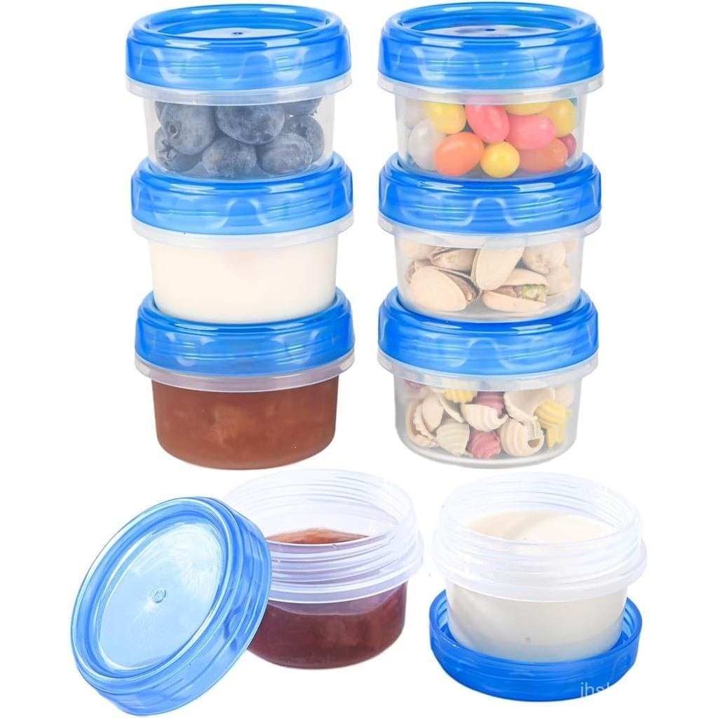 Recipientes Plásticos Herméticos de Alta Resistência com Tampas de Rosca, Recipientes Empilháveis para Freezer para Almo