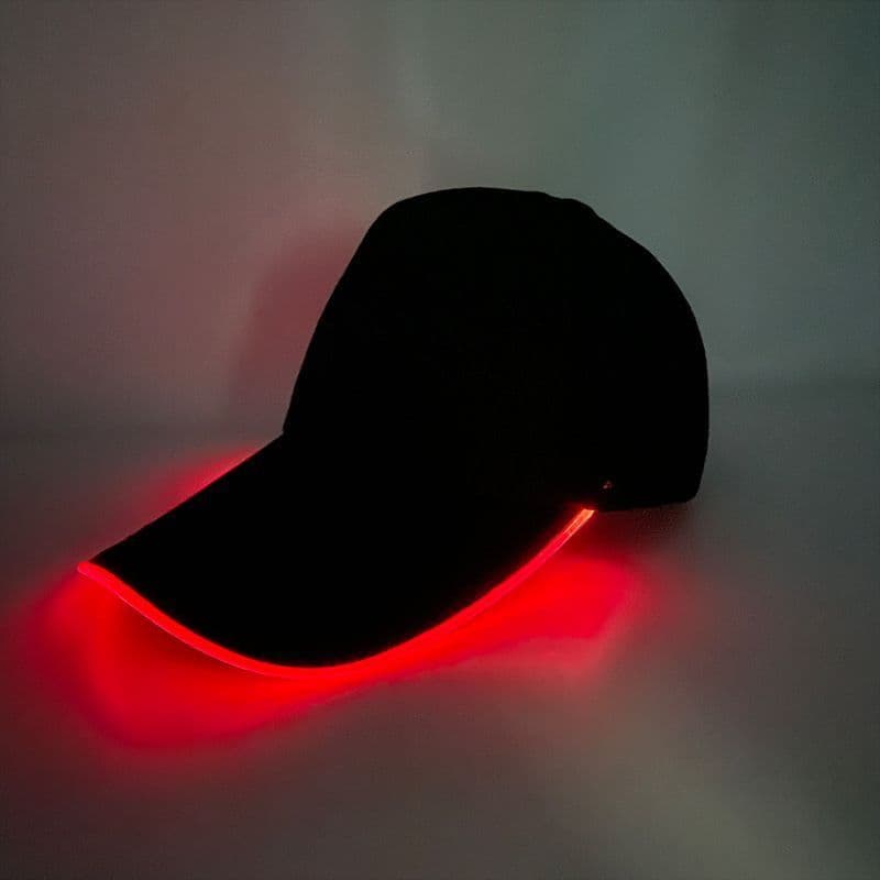 Dopamina LED luminoso boné de beisebol fluorescente colorido piscando dança de rua das mulheres dos homens chapéu lumino