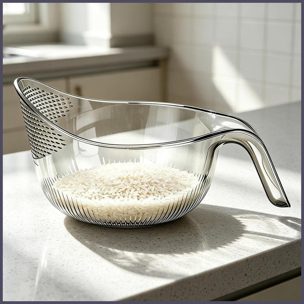Lavadora De Arroz , Tigela , Escorredor De Vegetais Com Alça Ergonômica , Limpador Para Cozinha Doméstica tiankabbr