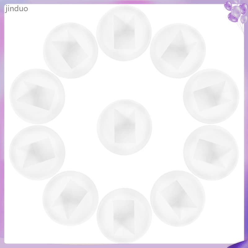 💍 10Peças Base De Display Branco Em Plástico Para Joias DIY