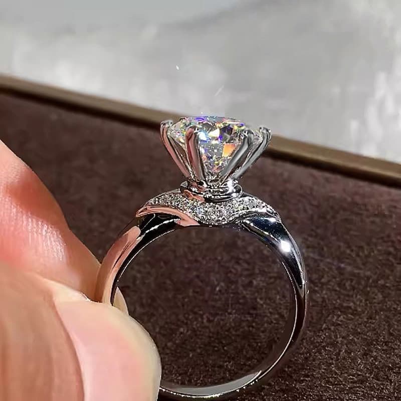 [194] Anel de cristal de luxo, novo, brilhante e de alta qualidade, acessório de moda único e elegante, acessório requin
