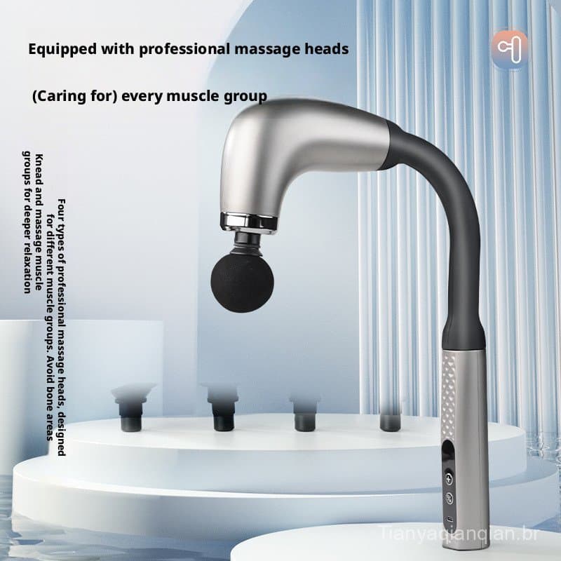 Novo modelo de massageador multifuncional para músculos do cotovelo e coluna cervical, pistola de massagem elétrica para