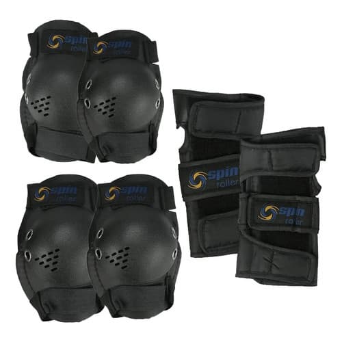 Kit Proteção Joelheira / Cotoveleira / Wrist Guard Adulto - SPIN