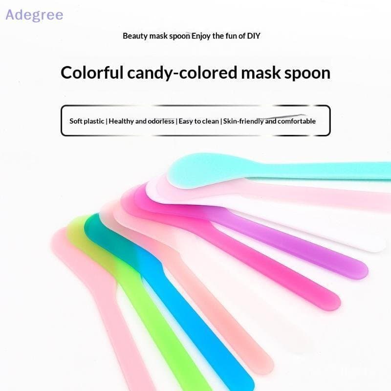 Adegree 100 Pçs Máscara Facial Stis Espátula Cosmética Colheres DIY Colher Beleza Maquiagem Lama Ferramentas De Mistura