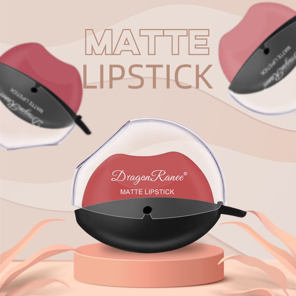 [Estoque pronto] Sip Makeup Lazy Lip Shape Batom Batom Não é fácil de desbotar Maquiagem fosca Batom fosco Batom vermelh