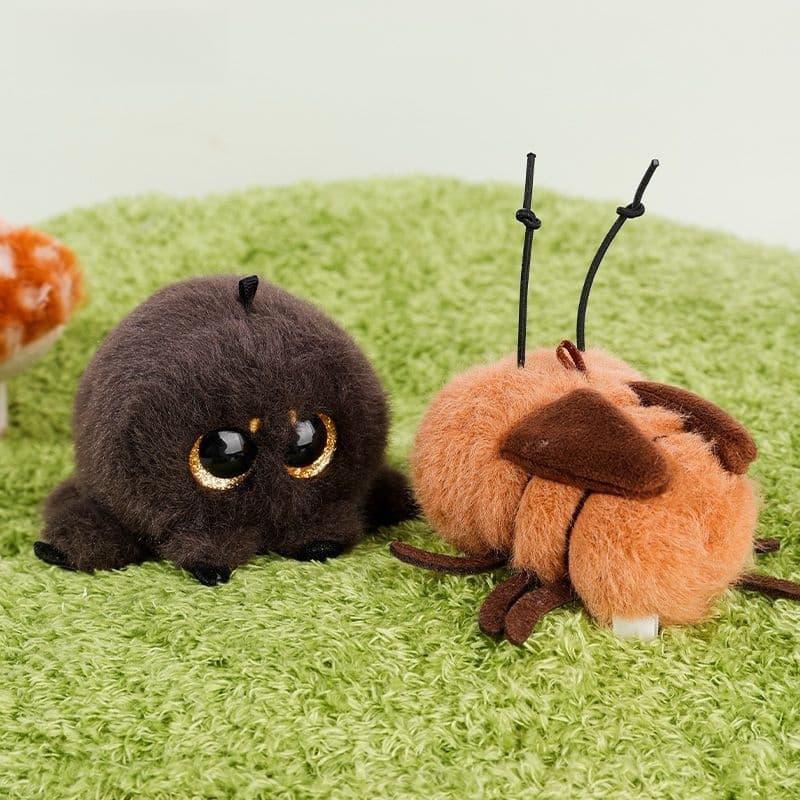 Bonecos de Pelúcia da Série Jardim de Insetos, Criativos e Fofos, Brinquedos de Pelúcia de Barata e Mosquito, Pingentes