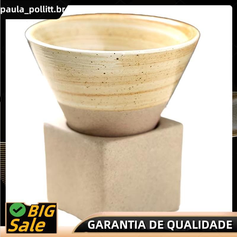 Xícara De Café De Cerâmica Retrô Japonesa-Chá Áspera , Caneca De Porcelana Com Arte Latte , Adequada Para Casa E