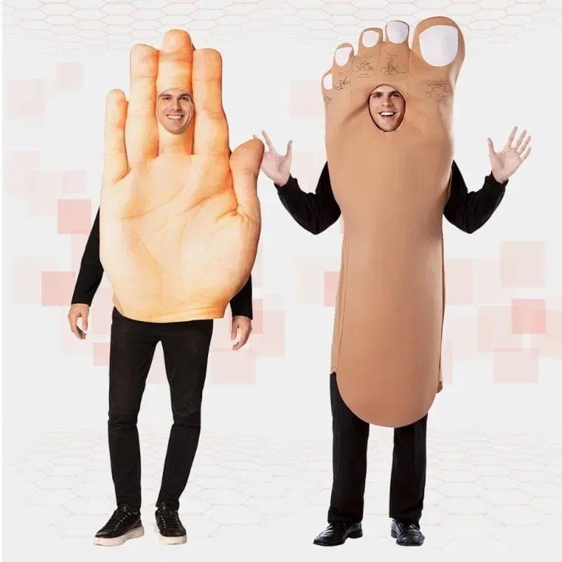 Fantasia de Cosplay de Halloween, Trajes de Mãos e Pés, Ideia Divertida de Fantasia para Casais e Amigos, Para Apresenta