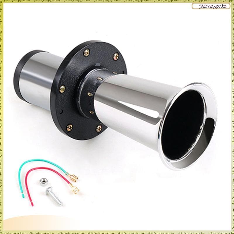[Elqn] Buzina De Ar Para Carro Ahooga 12V Vintage OO-GA Clássico Clássica Estilo Antigo Modelo T Old School Chrome 115dB