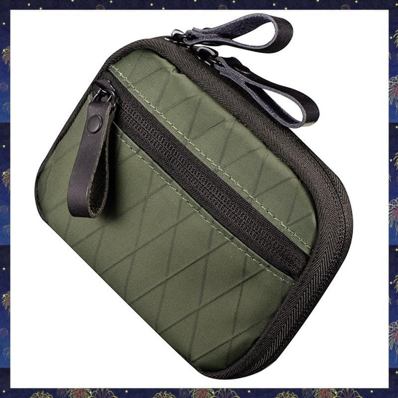 Bolsa Organizador À Prova Dwaterproof Água Multi Bolso Com Cinto Loop Viajando Portátil Mini Titular Do Cartão Moeda Mul