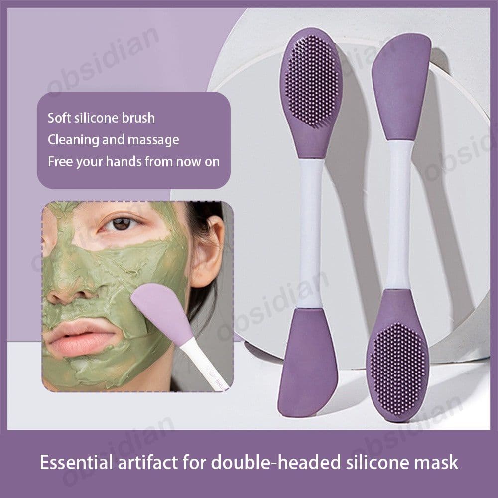 Ferramentas de limpeza adequadas para máscara, ferramenta de limpeza facial, escova de máscara de cabeça dupla