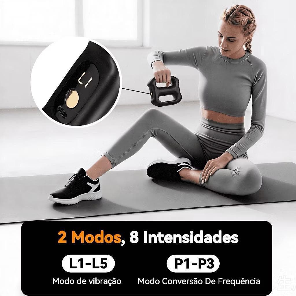 Massageador Elétrico De Anel De Fáscia Duplo Ergonômico Portátil Emagrecimento