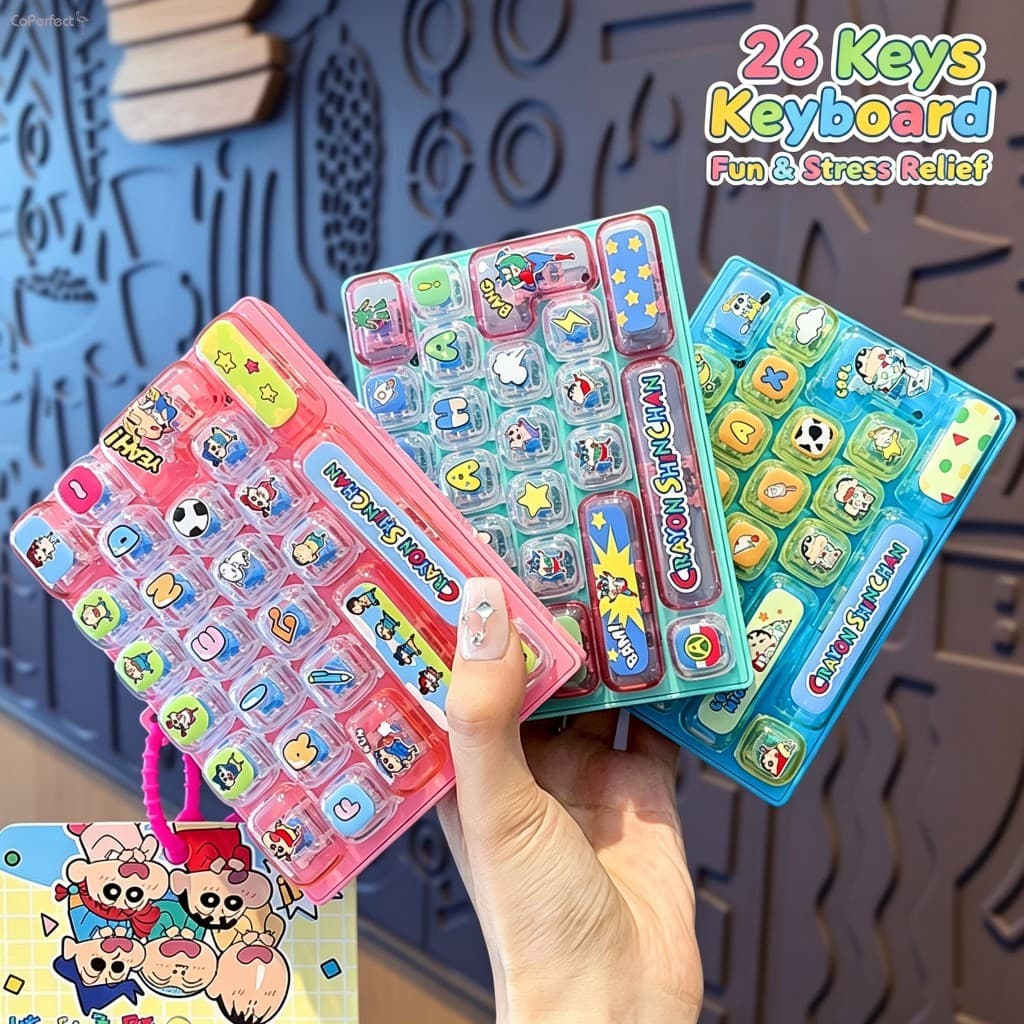 Pingente De Botão De Grade Shin-chan 26-Brinquedo Divertido De Descompressão Para Bolsa Escolar Presente Criativo