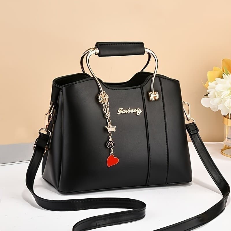 Bolsa De Mão Elegante Com Alça Superior Transversal De Ombr Para Mulheres LS