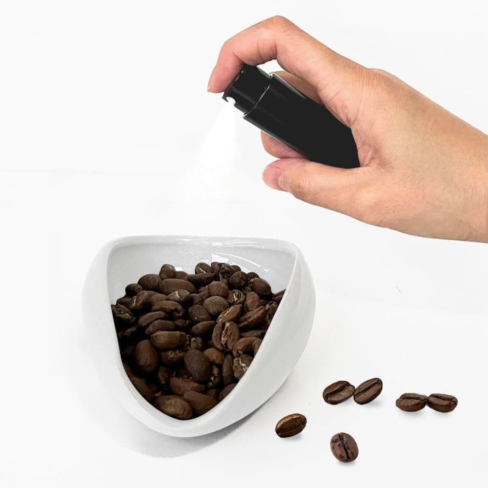 Conjunto De Garrafa De Spray De Copo De Feijão De Café , Reduz O Recipiente Cerâmico Portátil Estático Do Ingrediente Po