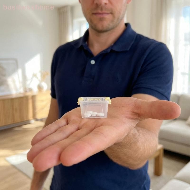< busines > Mini Caixa De Armazenamento Portátil 5 Pçs Conjunto Organizador De Casa De Bonecas De Plástico Transparente