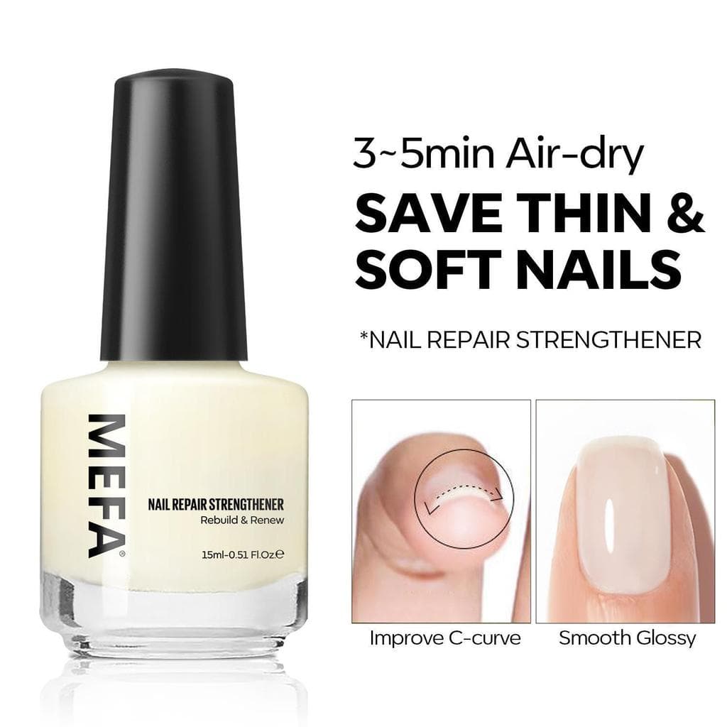 de Unhas com Restauração de Proteína e Reparação 15ml Para Unhas Finas e Danificadas Sem Necessidade de Cabine UV/LED