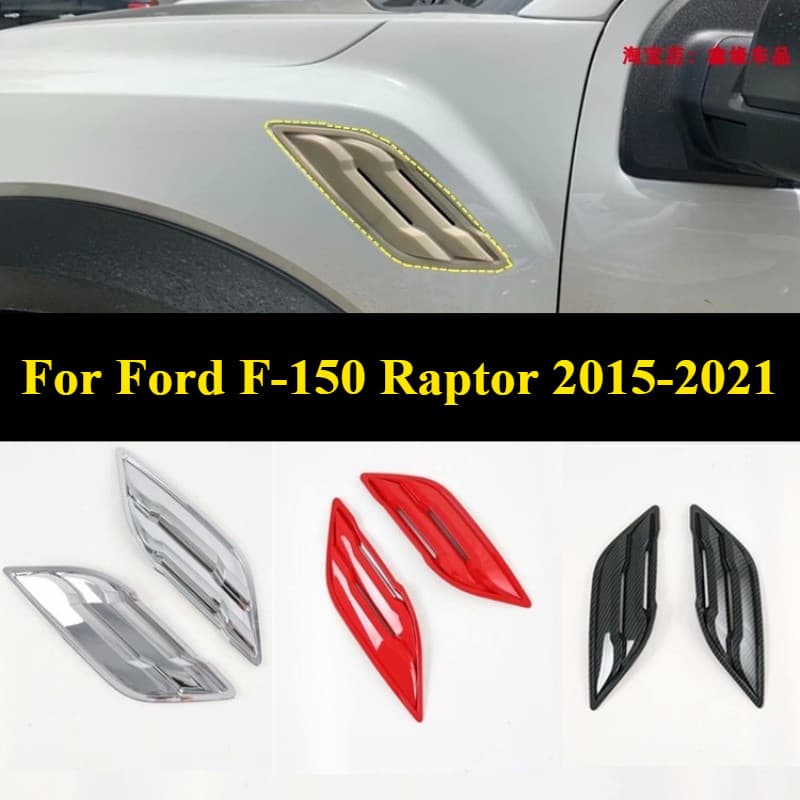 Para Ford F-150 Raptor 2015-2021 Fender Decalque Tira Lateral Esportiva Aprimoramento Visual Da Asa Dianteira
