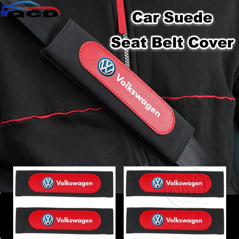 Capa Universal Para Cinto De Segurança De Carro Volkswagen Protetor De Ombro Camurça VW Polo UP T Cross Gol g5 g4 g3 Sav