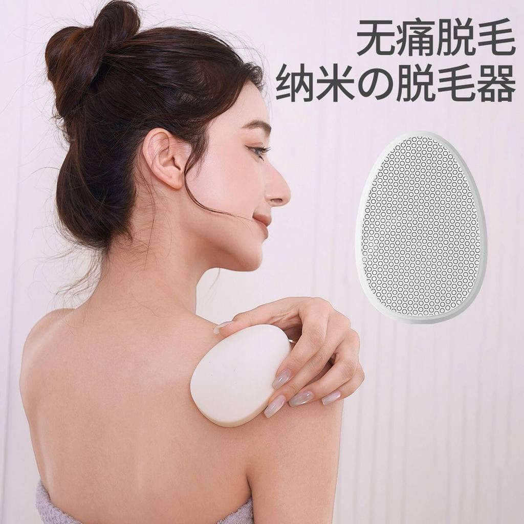 Removedor de pelos de vidro Nano, removedor de pelos físicos dedicado para meninas, escovação de barbear, não machuca a