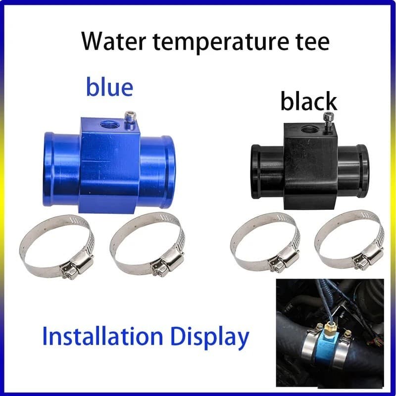 Medidor De Temperatura Da Água Radiador 40/38/36/34/32/30/28/26mm Tubo Comum Sensor Mangueira Adaptador