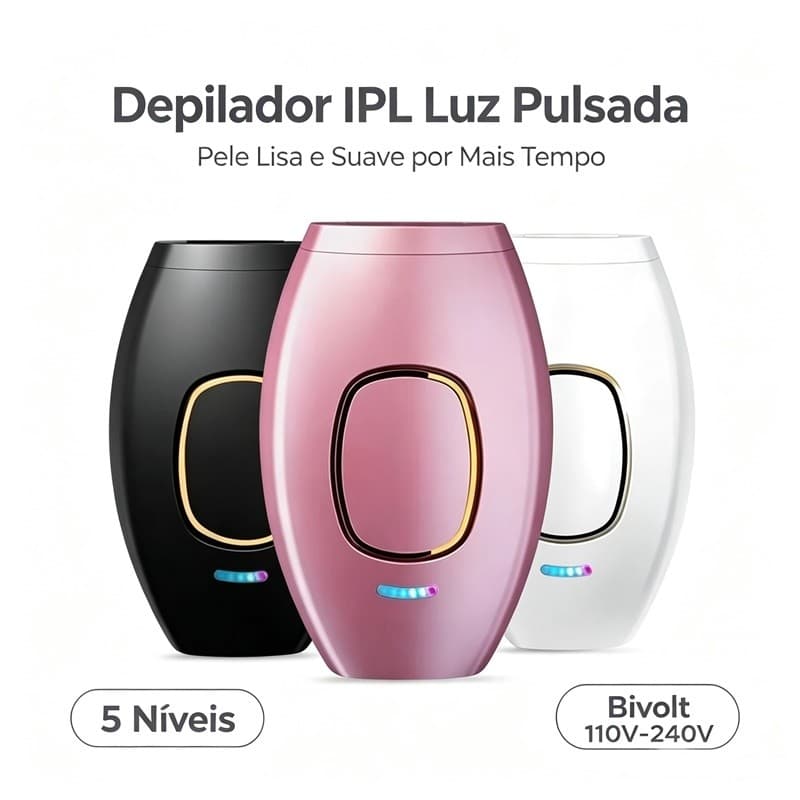 Depilador a Laser IPL Body Bikini Epilador Permanente Indolor para Remoção de Pelos Femininos em Casa AIRER.BR