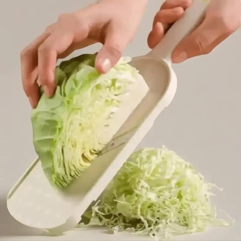 Cortador de Repolho Estilo Japonês Bege, Cortador de Repolho Multifuncional, Cortador de Legumes para Salada de Limão e