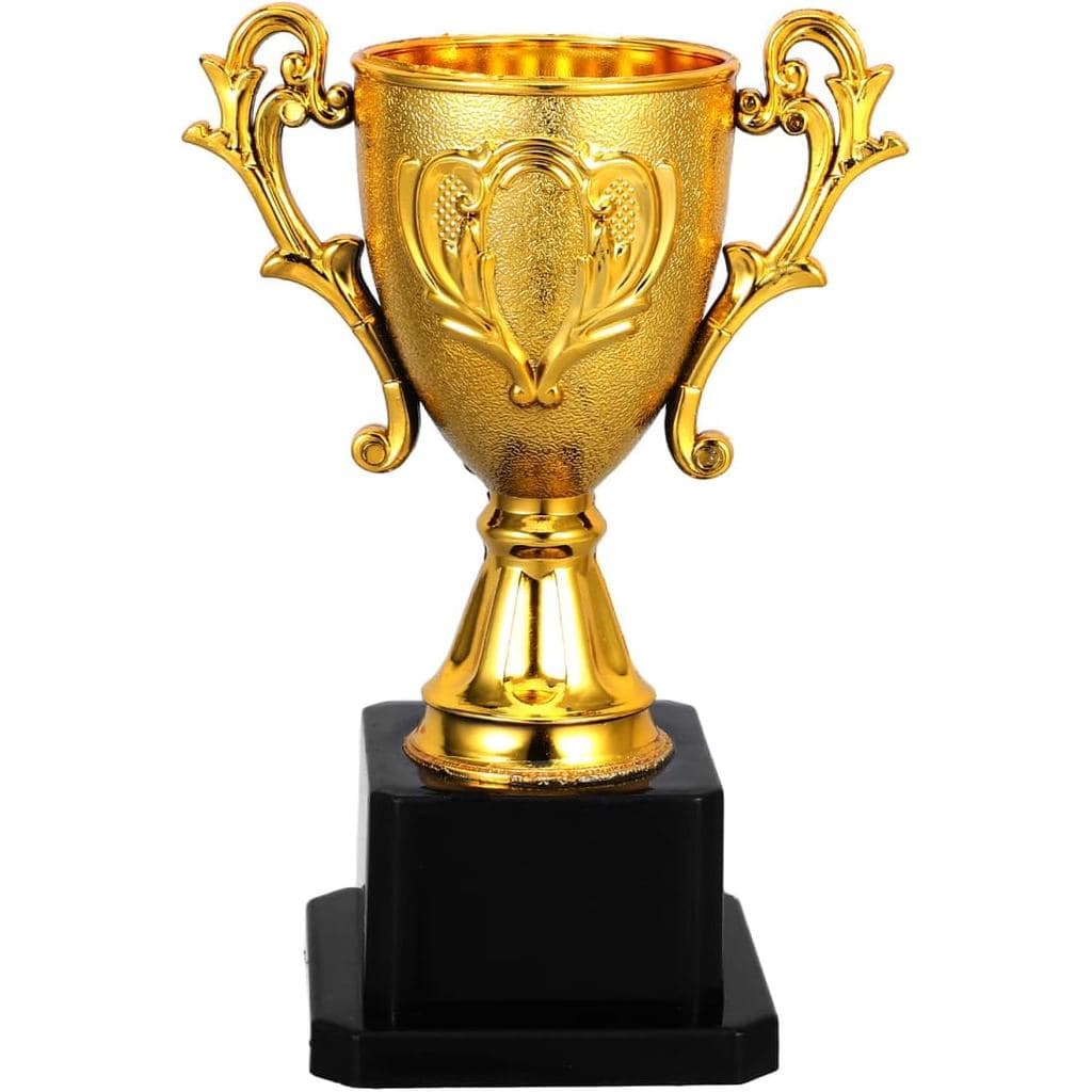 Troféus Pequenos Dourados NOLITOY para Crianças, Taça de Futebol de Plástico de 5,6 Polegadas para Torneios Esportivos,