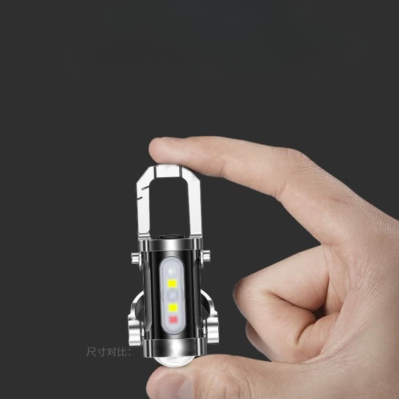 Função chaveiro luz ao ar livre portátil luz Mini emergência led luz de trabalho lanterna acampamento