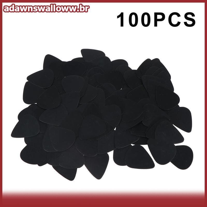 ADAWN 100 Pcs ABS Guitarra Elétrica Acústica Ukulele Baixo Suave Pis 0.46 Mm Palhetas Acessórios BR