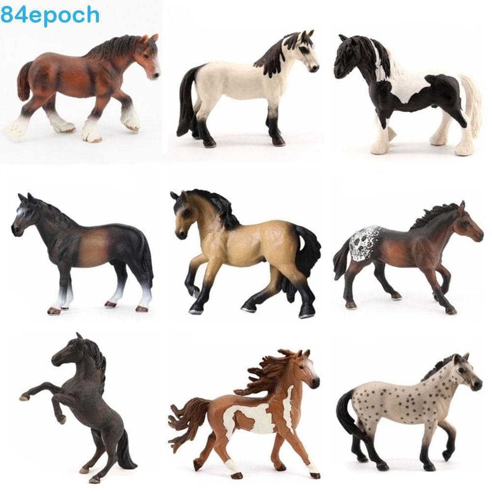 Modelo Animal De Cavalo BREPOCH , Estatuetas De PVC De Simulação , Figuras De Ação , Decoração De Casa , De Vida Selvage