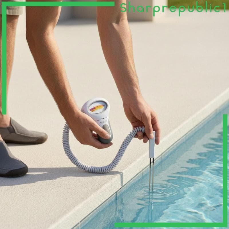 [Sharprepublic1] Testador De pH Analógico Cloro De Escala Dupla Medidor Multiparâmetro Rápido Para Spa