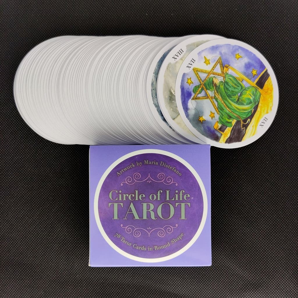 Novo Estilo De Círculo De Vida Tarot Cartões PDF Guidance Deck Divisação Divância Party Board Jogo Suporta Todas As 78 P
