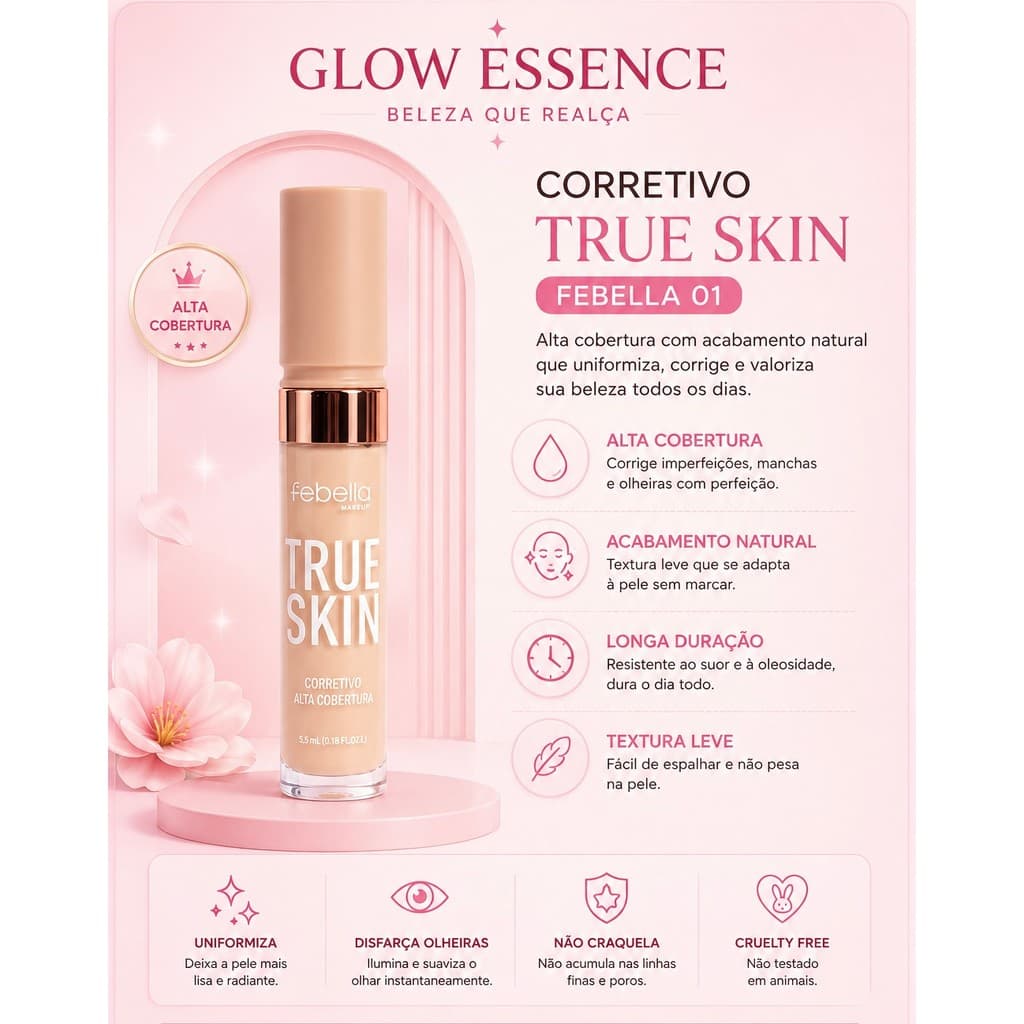 Corretivo True Skin Febella 01