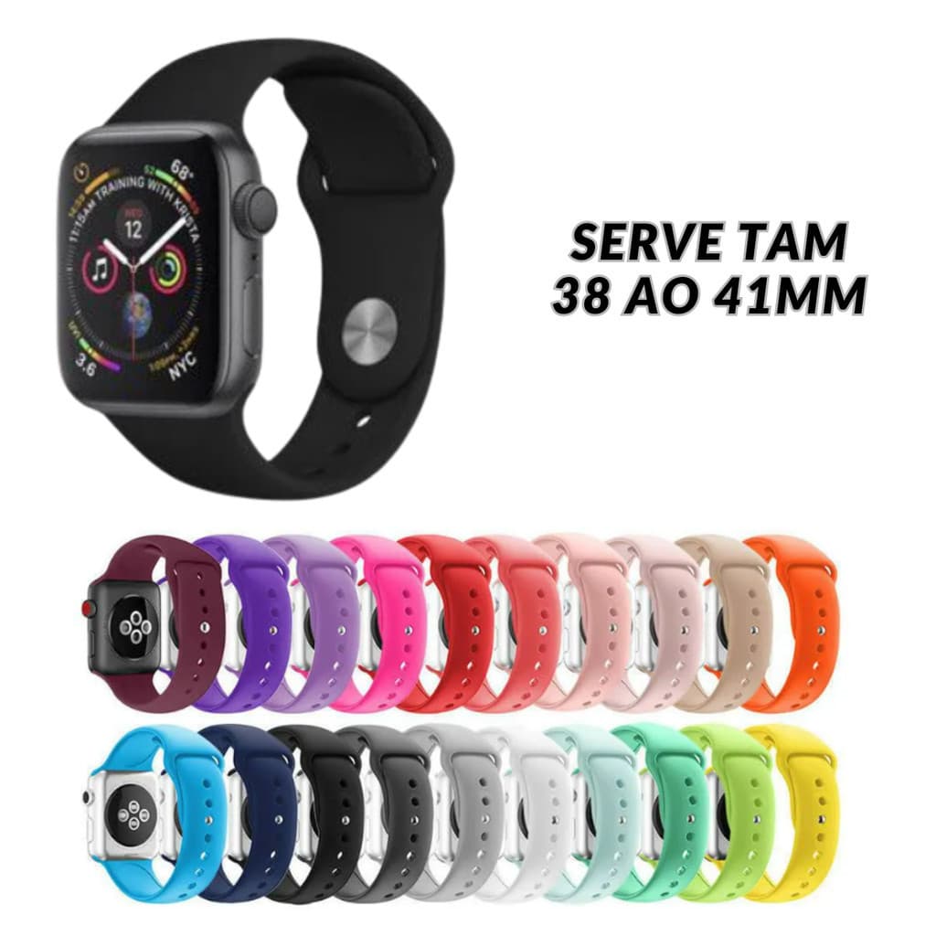 OFERTA Pulseira Para Relógio Smartwatch Silicone Serve Tamanho 38 ao 41mm