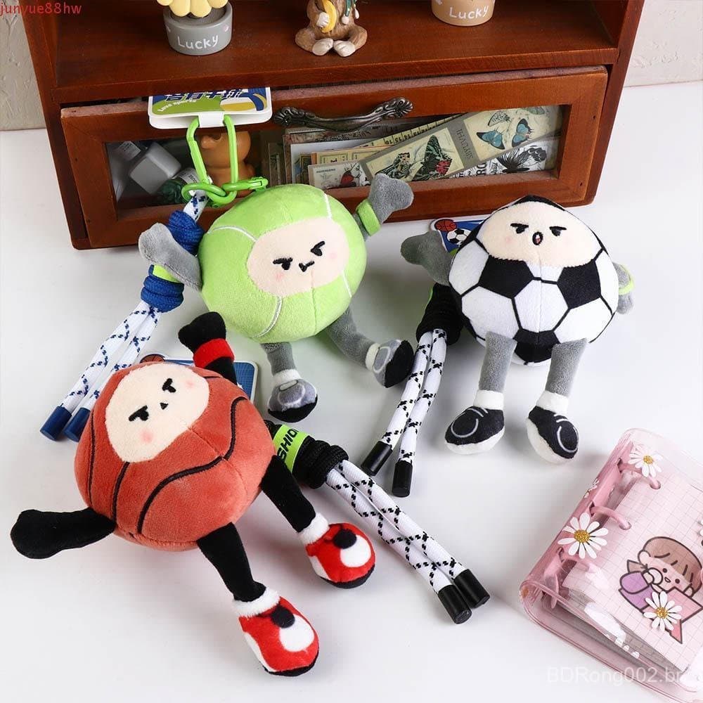 Pingente De Pelúcia De Vôlei JUNYUE , Chaveiro De Brinquedo Basquete , Beisebol , Futebol ,