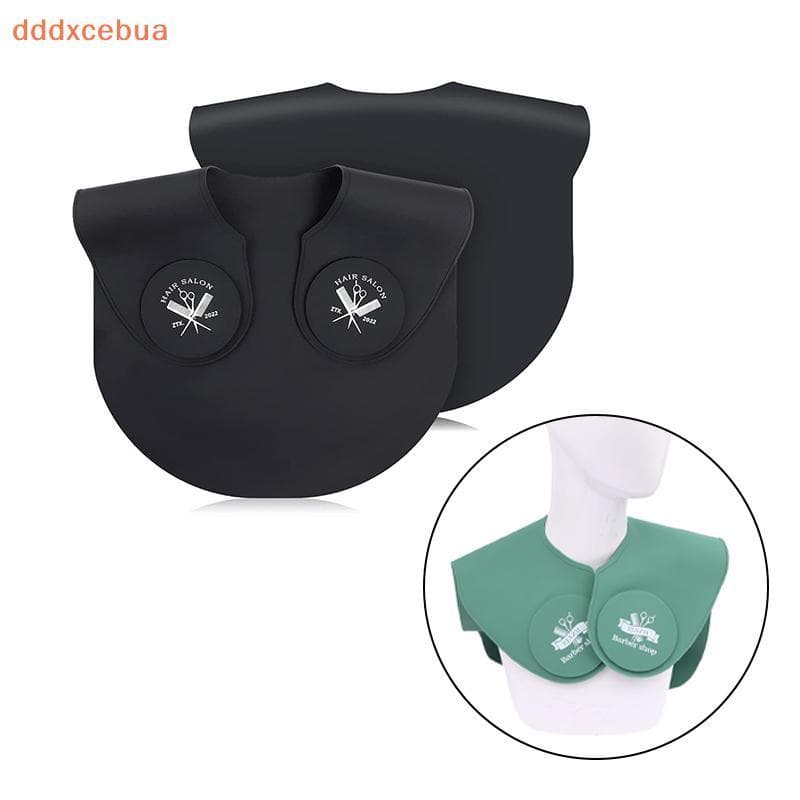 Capa De Corte De Cabelo De Silicone-Lenço Protetor De Tintura E Com Envoltório De Pescoço