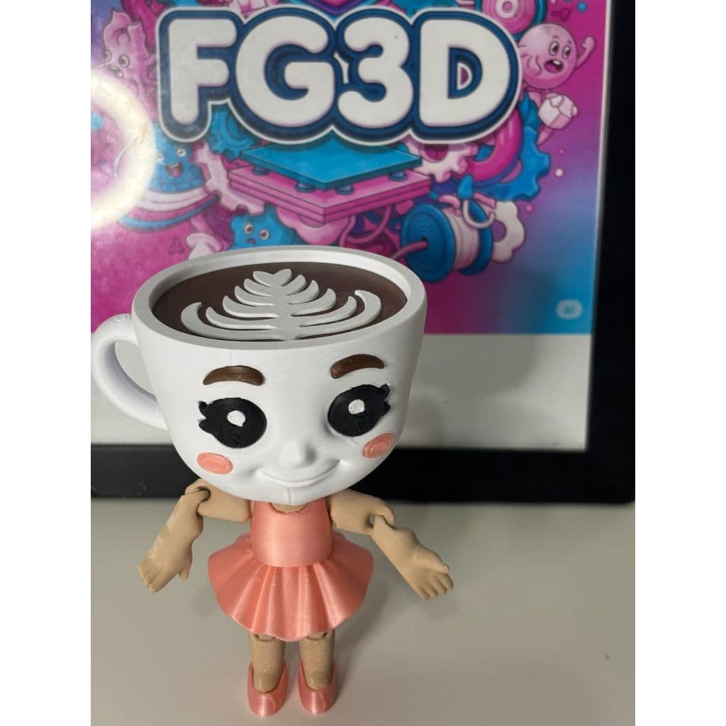 Balerina Capuccina  12cm - Articulada BRAINROT Impressão 3D